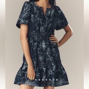 Anthropologie Somerset Denim Mini Dress, Large, NWT